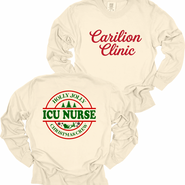Carilion Clinic Holly Jolly Acute Care Nursing  - Comfort Colors Long Sleeve