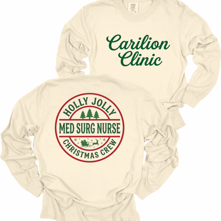 Carilion Clinic Holly Jolly Acute Care Nursing  - Comfort Colors Long Sleeve