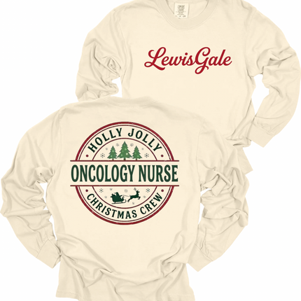 LewisGale Holly Jolly Acute Care Nursing  - Comfort Colors Long Sleeve