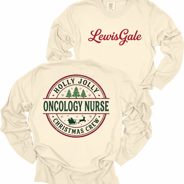 LewisGale Holly Jolly Acute Care Nursing  - Comfort Colors Long Sleeve