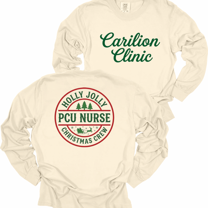Carilion Clinic Holly Jolly Acute Care Nursing  - Comfort Colors Long Sleeve