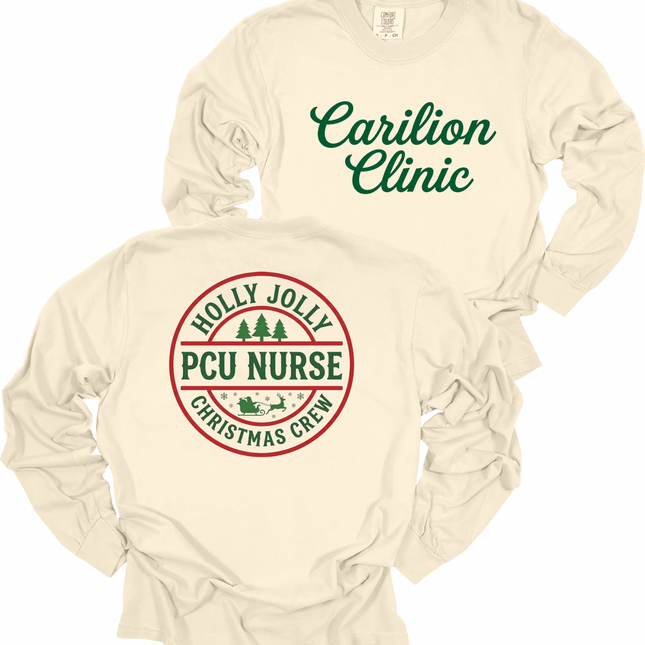 Carilion Clinic Holly Jolly Acute Care Nursing  - Comfort Colors Long Sleeve