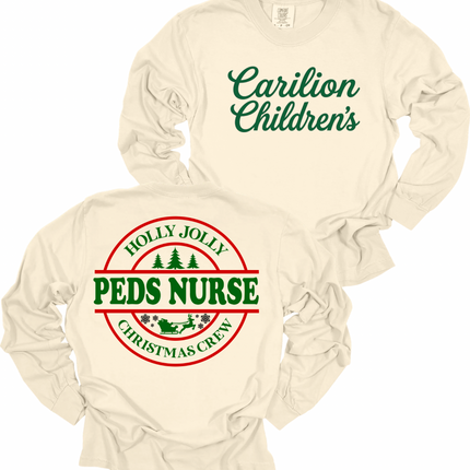 Carilion Children's Holly Jolly Peds - Comfort Colors Long Sleeve