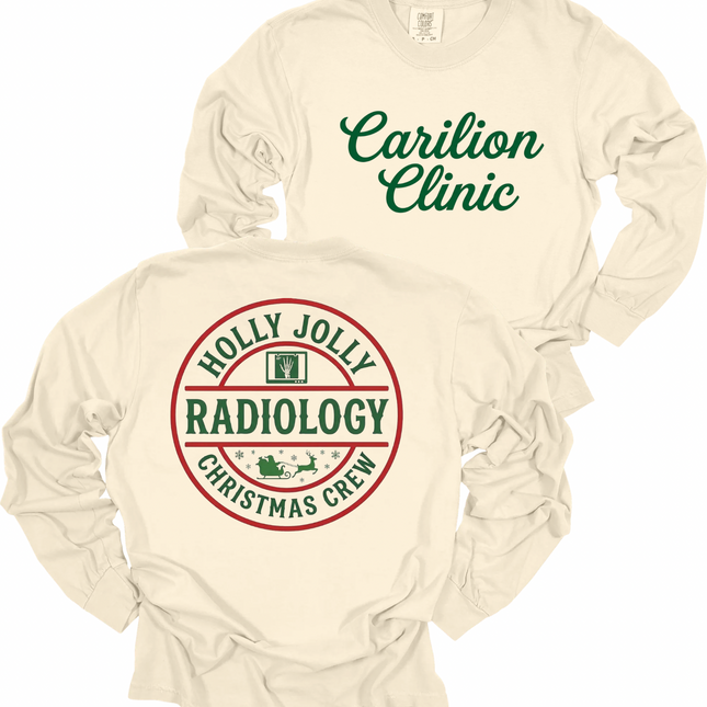 Carilion Clinic Holly Jolly Radiology - Comfort Colors and Tultex Apparel