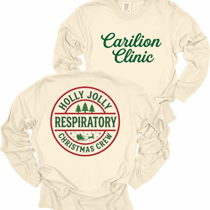 Carilion Clinic Holly Jolly Respiratory - Comfort Colors and Tultex Apparel