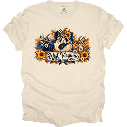 West Virginia 3 Fall Pumpkins- Comfort Colors and Gildan