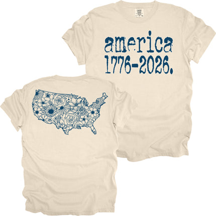 Two sided Americana print - Comfort Colors T-Shirt
