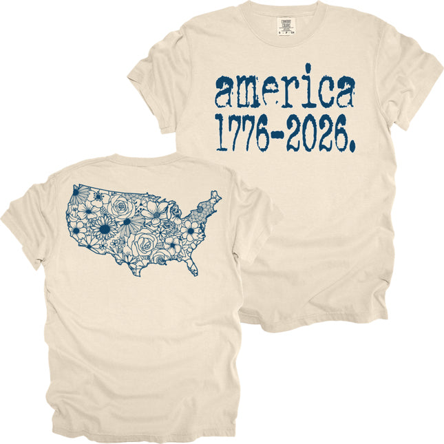 Two sided Americana print - Comfort Colors T-Shirt