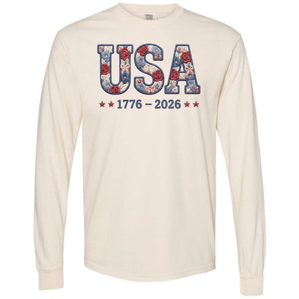 USA Floral- Comfort Colors Apparel
