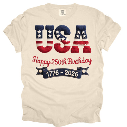 USA Floral- Comfort Colors Apparel