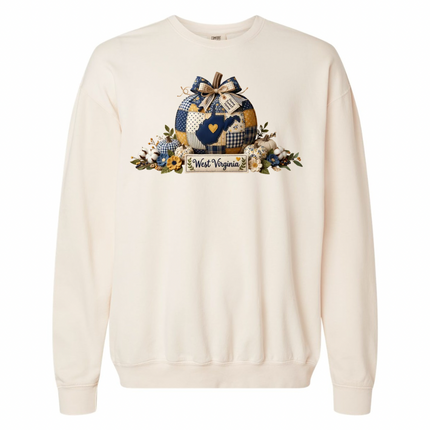 Quilted Fall WV Pumpkin- Comfort Colors Apparel