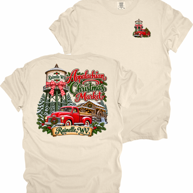 Appalachian Christmas Market - Rainelle WV - Comfort Colors T-Shirt