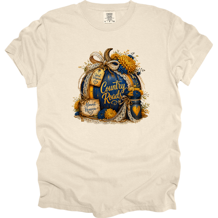 West Virginia Country Roads Pumpkin- Comfort Colors and Gildan