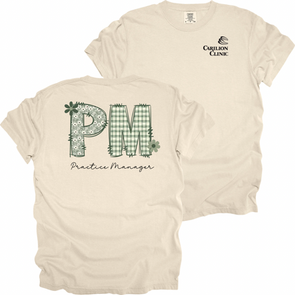 Carilion Clinic Practice Manager Dark Sage - Comfort Colors T-Shirt