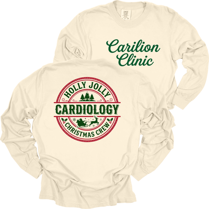 Carilion Clinic Holly Jolly Cardiology - Comfort Colors and Tultex Apparel