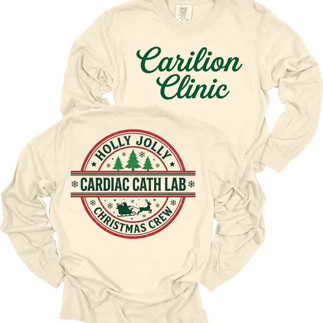 Carilion Clinic Holly Jolly Cath Lab - Comfort Colors and Tultex Apparel