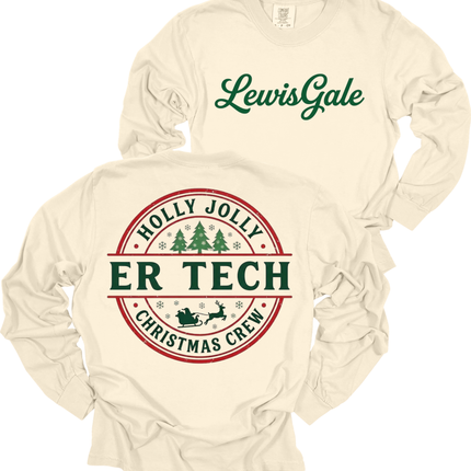 LewisGale Holly Jolly ER - Comfort Colors Long Sleeve