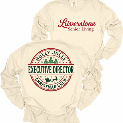 Riverstone Senior Living Holly Jolly Christmas - Comfort Colors Long Sleeve
