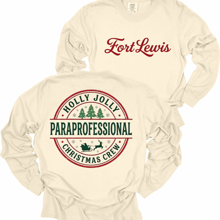 Fort Lewis Holly Jolly Christmas - Comfort Colors Long Sleeve