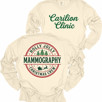 Carilion Clinic Holly Jolly Mammography - Comfort Colors and Tultex Apparel
