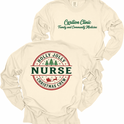 Carilion Clinic Family Medicine Holly Jolly Nurse - Comfort Colors and Tultex Apparel