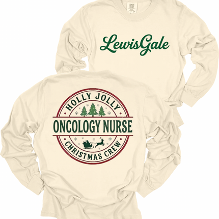 LewisGale Holly Jolly Acute Care Nursing  - Comfort Colors Long Sleeve