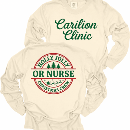 Carilion Clinic Holly Jolly Surgical Services - Comfort Colors Long Sleeve