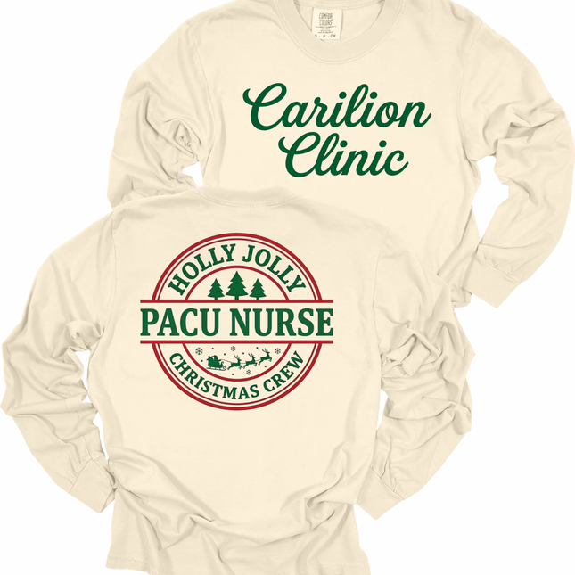 Carilion Clinic Holly Jolly Surgical Services - Comfort Colors Long Sleeve