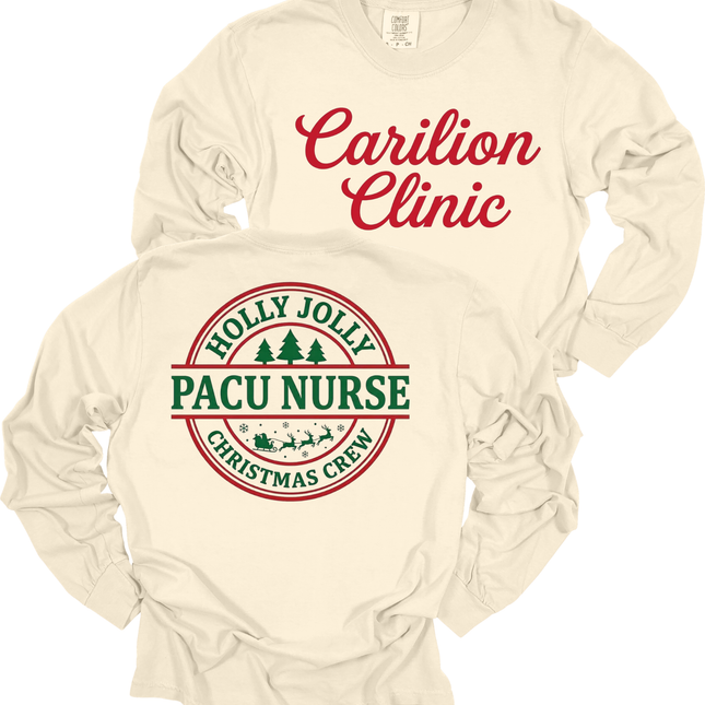 Carilion Clinic Holly Jolly Surgical Services - Comfort Colors Long Sleeve
