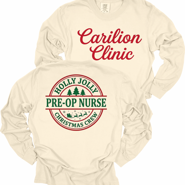 Carilion Clinic Holly Jolly Surgical Services - Comfort Colors Long Sleeve
