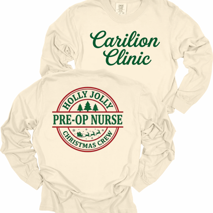 Carilion Clinic Holly Jolly Surgical Services - Comfort Colors Long Sleeve