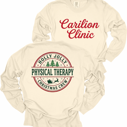Carilion Clinic Holly Jolly OT, PT, Speech - Comfort Colors Long Sleeve