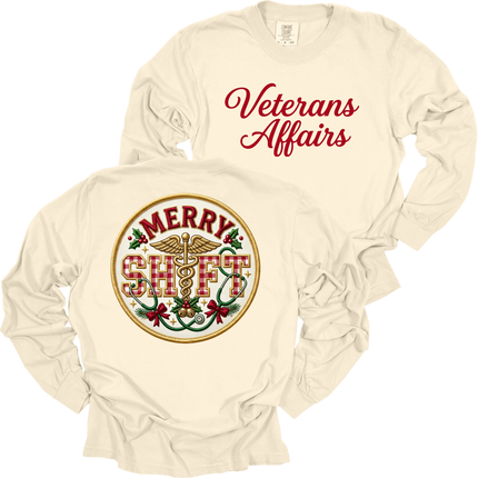 VA Merry Shift - Comfort Colors Long Sleeve