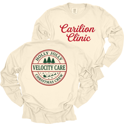 Carilion Clinic Holly Jolly OPX, PACS, SPD Tech, Quality - Comfort Colors Long Sleeve