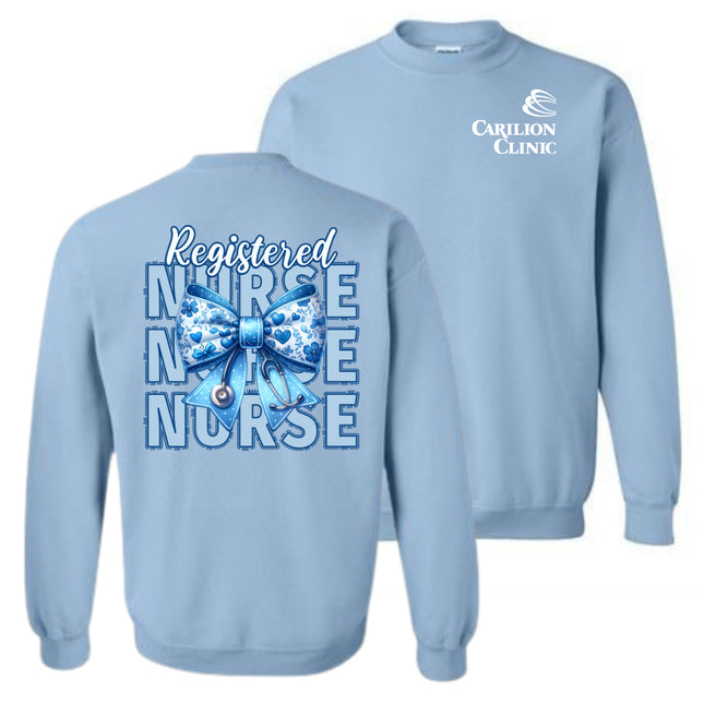 Carilion Clinic Nurse with Blue Bow