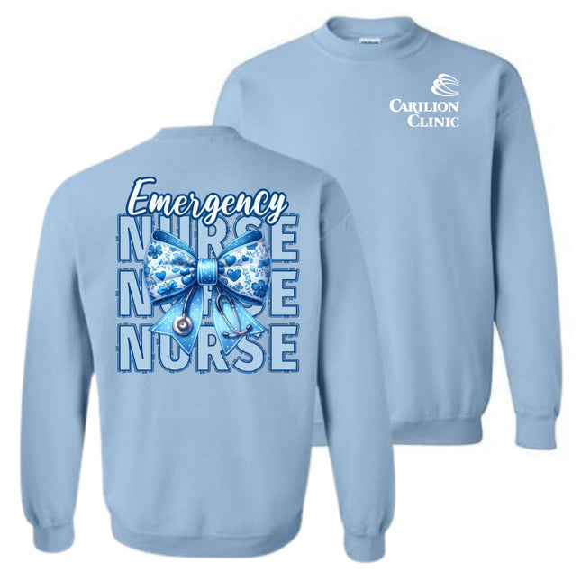 Carilion Clinic Nurse with Blue Bow