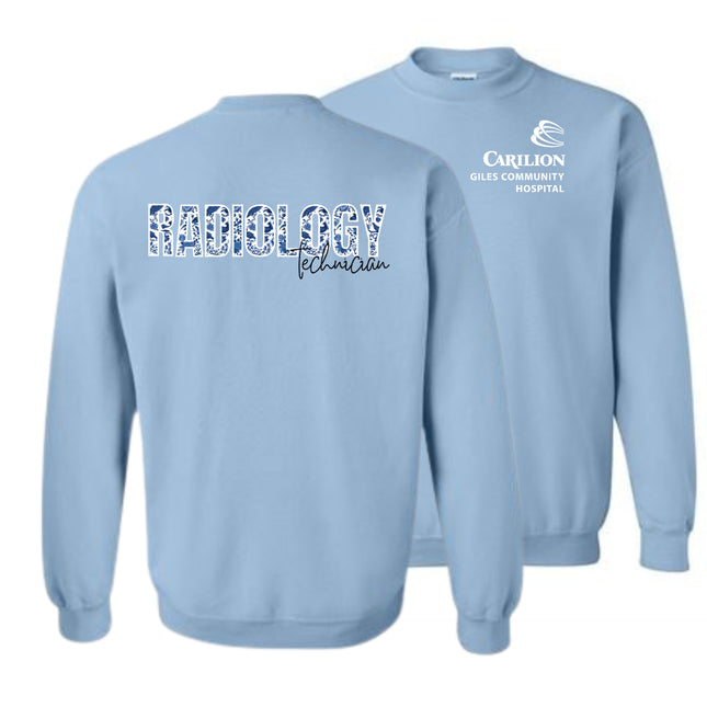 Carilion Clinic Floral Radiology Technician - Gildan Sweatshirts