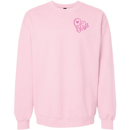 Simply Blessed Embroidered Pocket - Sweatshirt