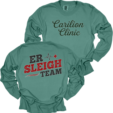 Carilion Clinic Sleigh Teams  - Comfort Colors Long Sleeve