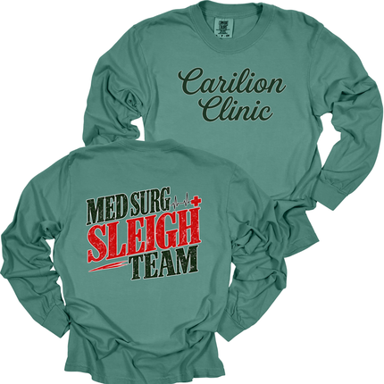 Carilion Clinic Sleigh Teams  - Comfort Colors Long Sleeve