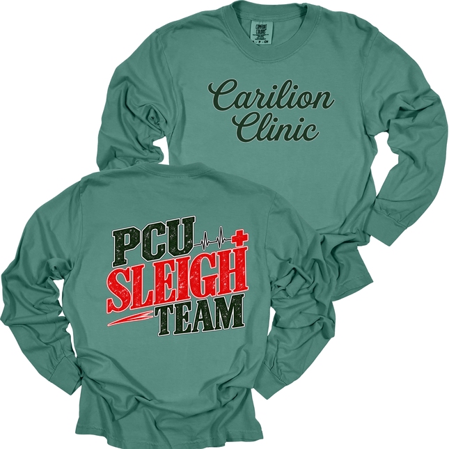Carilion Clinic Sleigh Teams  - Comfort Colors Long Sleeve