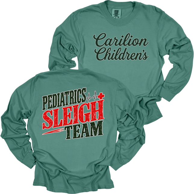 Carilion Children's Sleigh Teams - Comfort Colors Long Sleeve