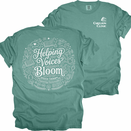 Carilion Clinic Speech Therapy Helping Voices Bloom - Comfort Colors Apparel