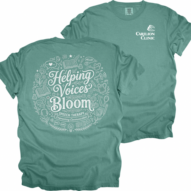 Carilion Clinic Speech Therapy Helping Voices Bloom - Comfort Colors Apparel