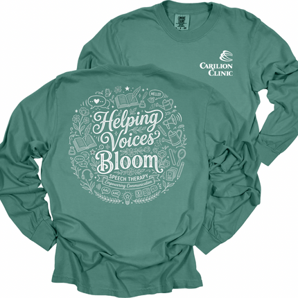 Carilion Clinic Speech Therapy Helping Voices Bloom - Comfort Colors Apparel