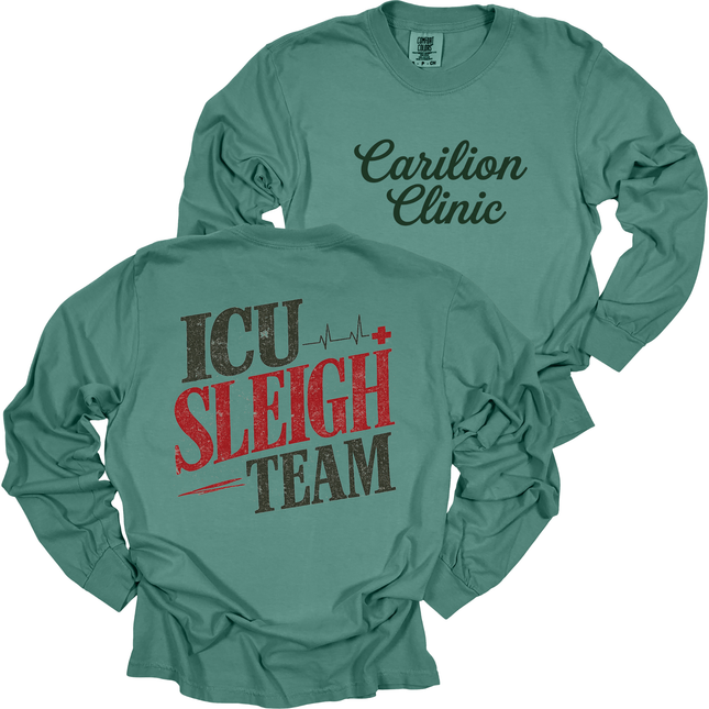Carilion Clinic Sleigh Teams  - Comfort Colors Long Sleeve