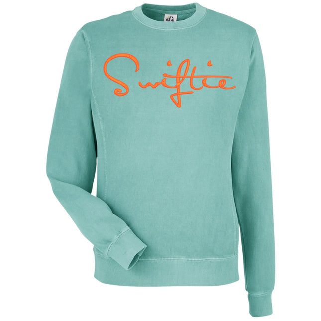 Embroidered SWIFTIE Cursive Writing Sweatshirts