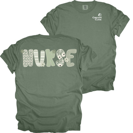 Carilion Clinic Department in Sage Design- Comfort Colors T-Shirt