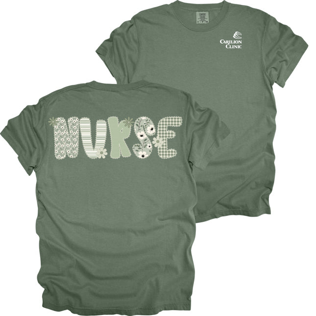 Carilion Clinic Department in Sage Design- Comfort Colors T-Shirt