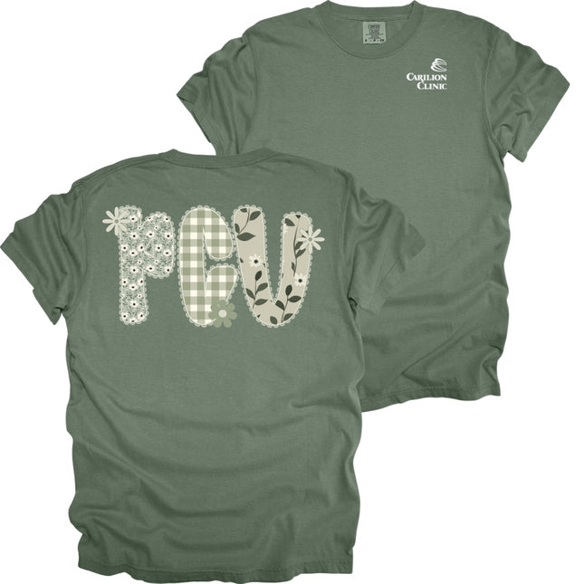 Carilion Clinic Department in Sage Design- Comfort Colors T-Shirt